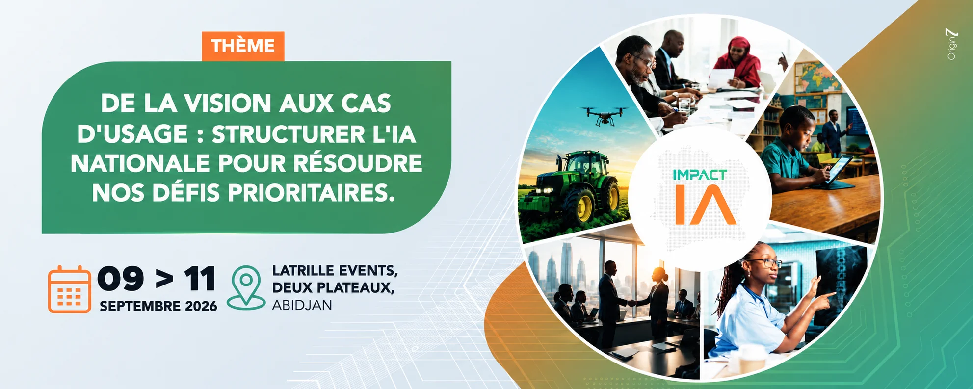 IMPACT IA — Conférence Nationale sur l'Intelligence Artificielle, 09 → 11 septembre 2026, Latrille Events, Deux Plateaux, Abidjan